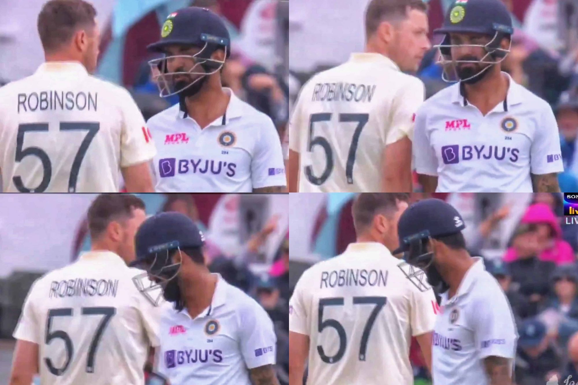 'Worst Behavior And Cunning Attitude' - Twitter Reacts As Ollie Robinson Barges Shoulder With KL Rahul