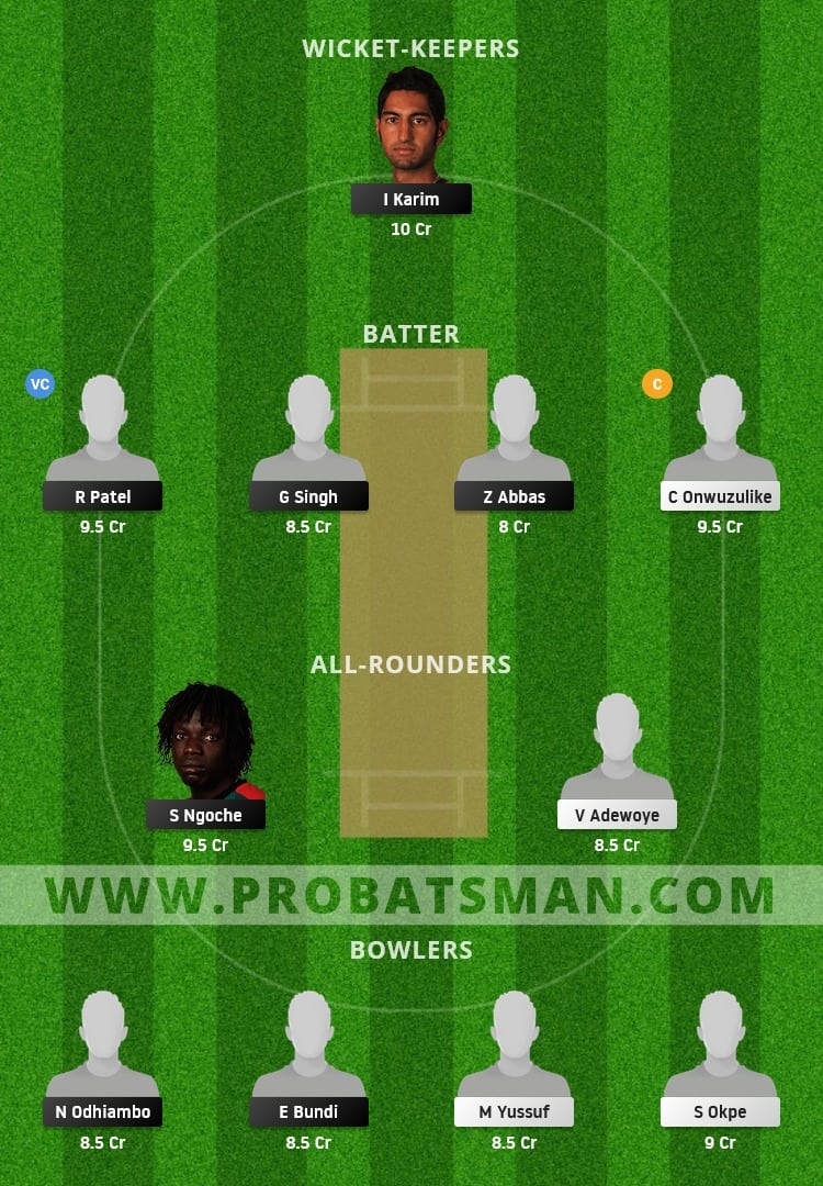 KEN vs NIG Dream11 Fantasy Team Prediction