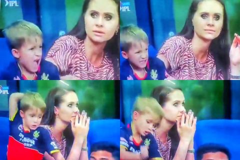 Watch: AB de Villiers’ Son Punched The Front Seat With Disappointment After Former’s Dismissal