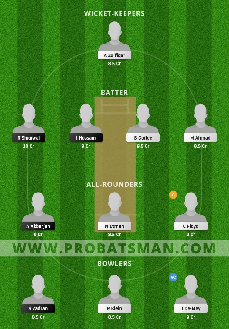 AUT vs NED XI Dream11 Fantasy Team Prediction