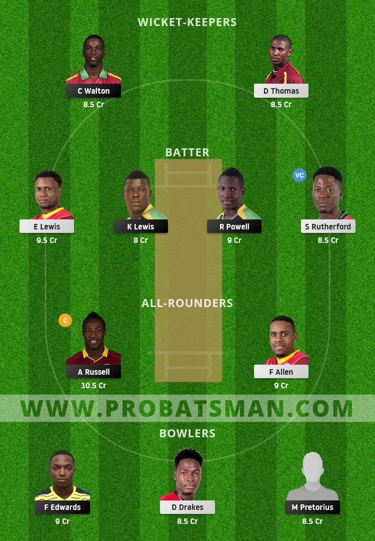 JAM vs SKN Dream11 Fantasy Team Prediction