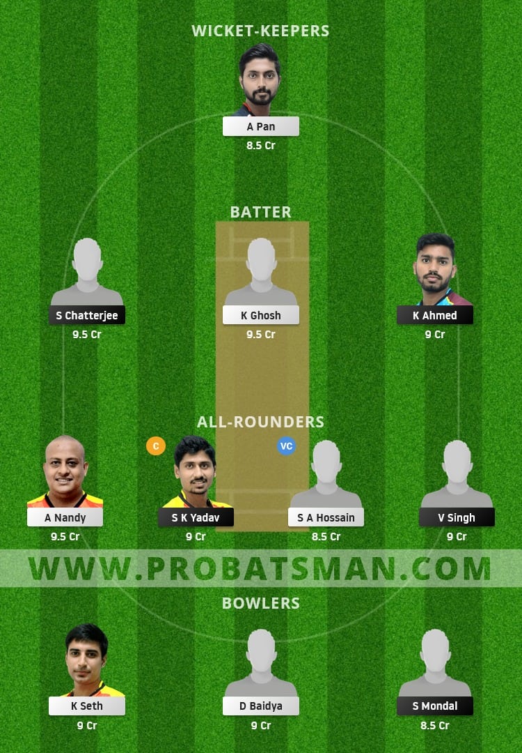 BB vs KC Dream11 Fantasy Team Prediction