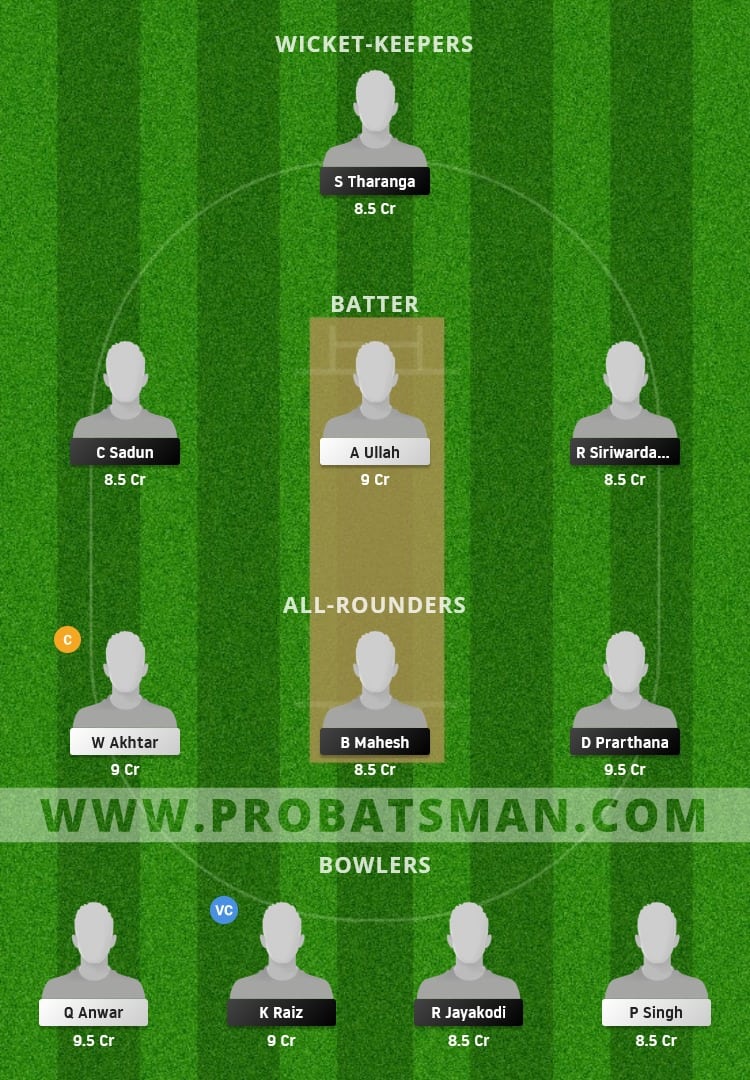 SLL vs BCP Dream11 Fantasy Team Prediction