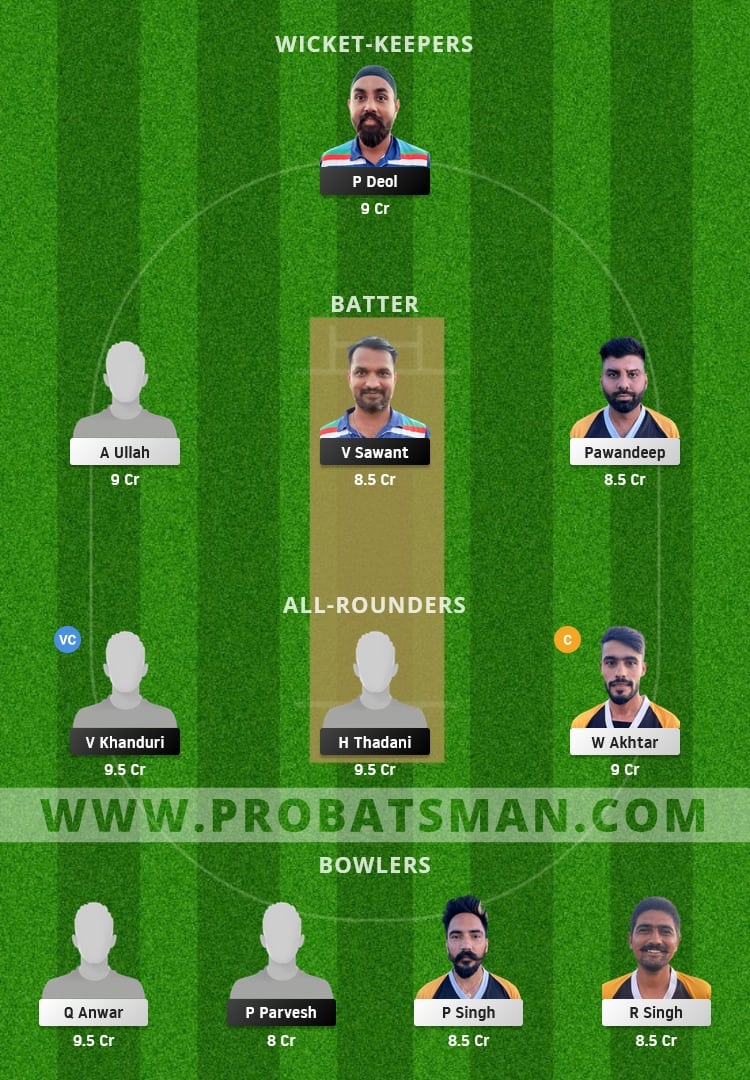 AMD vs BCP Dream11 Fantasy Team Prediction