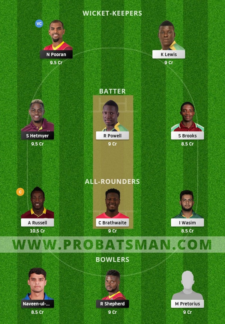 GUY vs JAM Dream11 Fantasy Team Prediction GUY vs JAM Dream11 Fantasy Team Prediction