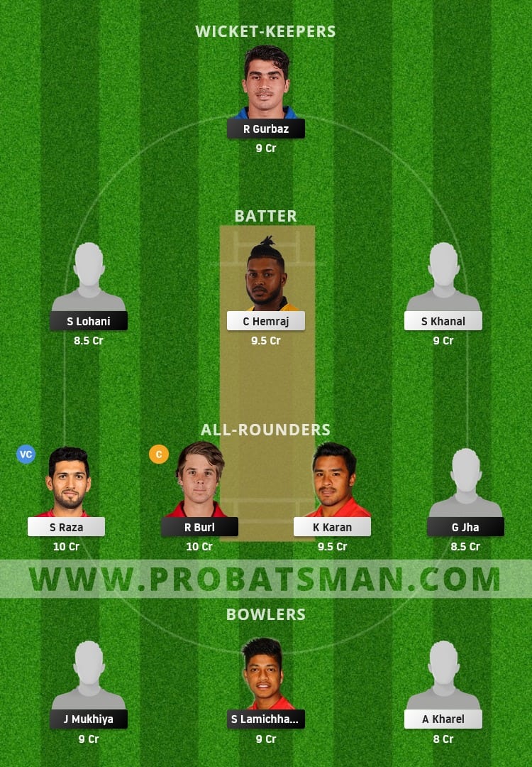KK vs BW Dream11 Fantasy Team Prediction KK vs BW Dream11 Fantasy Team Prediction