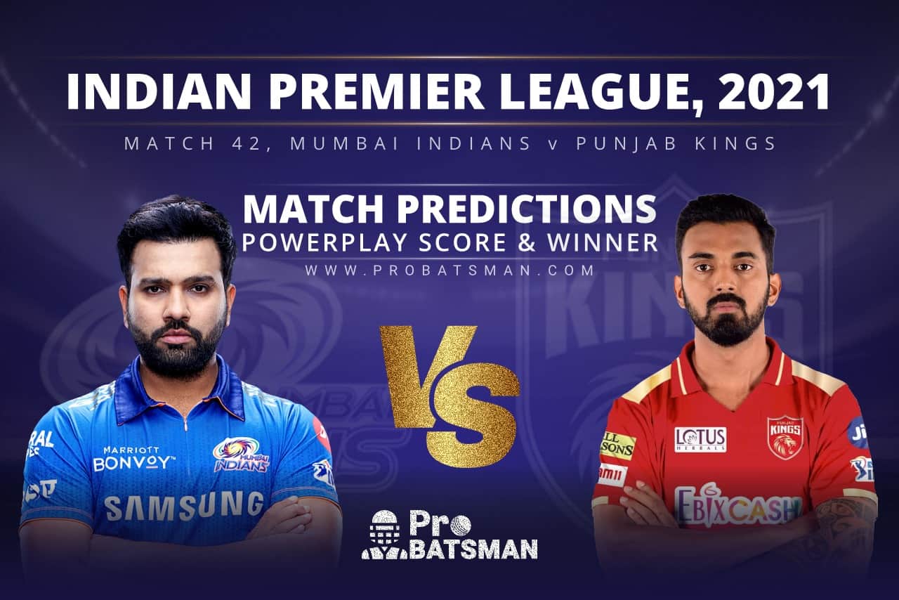 IPL 2021: MI vs PBKS – Match 42, Match Prediction – Who Will Win Today’s Match? MI vs PBKS Match Prediction Who Will Win Today’s Match