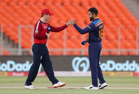 Eoin Morgan & Virat Kohli