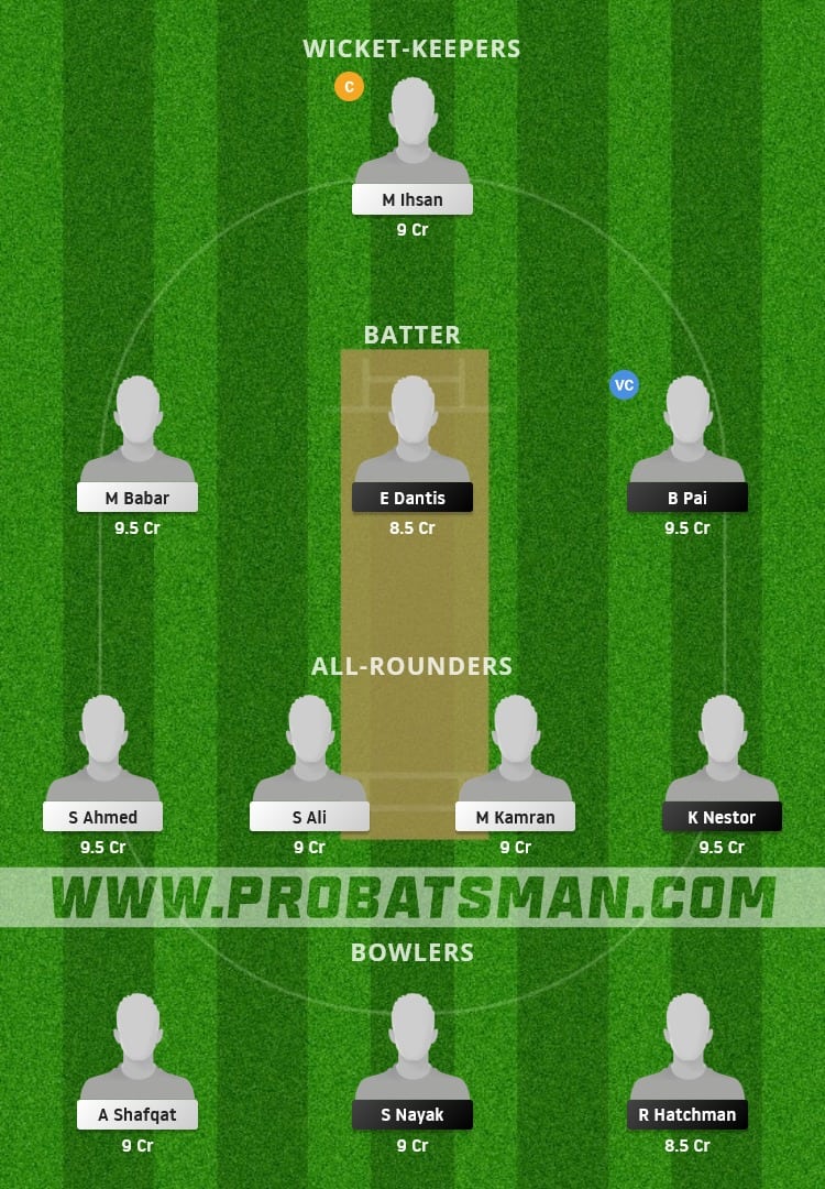 CDS vs PIC Dream11 Fantasy Team Prediction