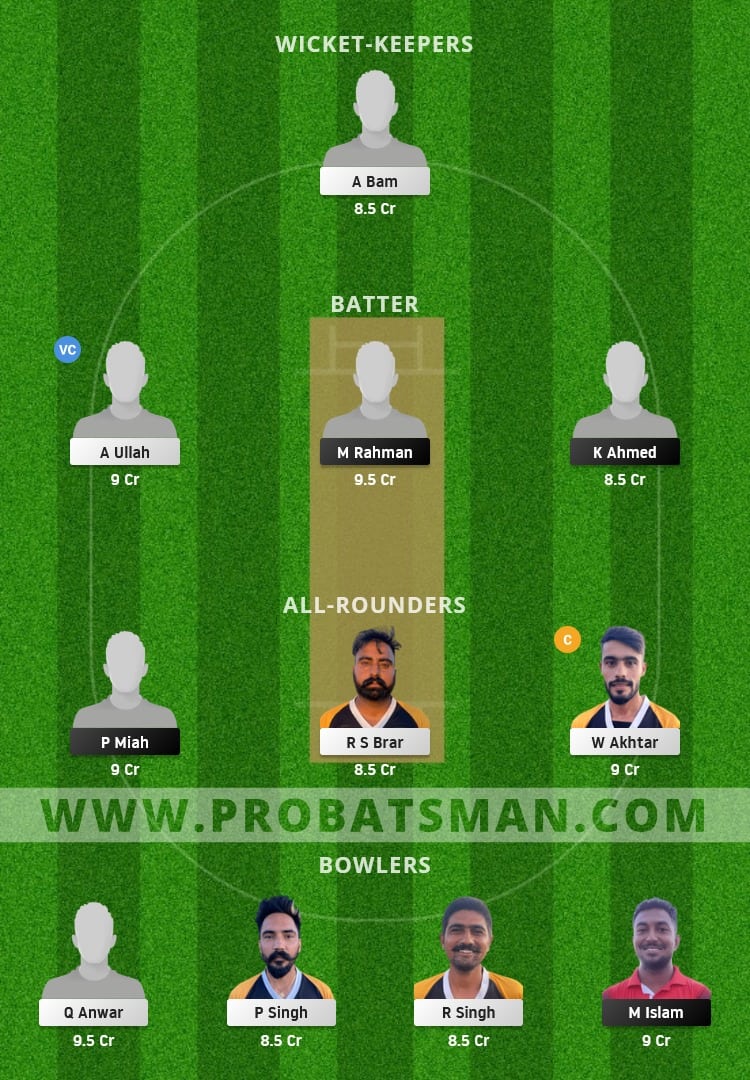 NFCC vs BCP Dream11 Fantasy Team Prediction