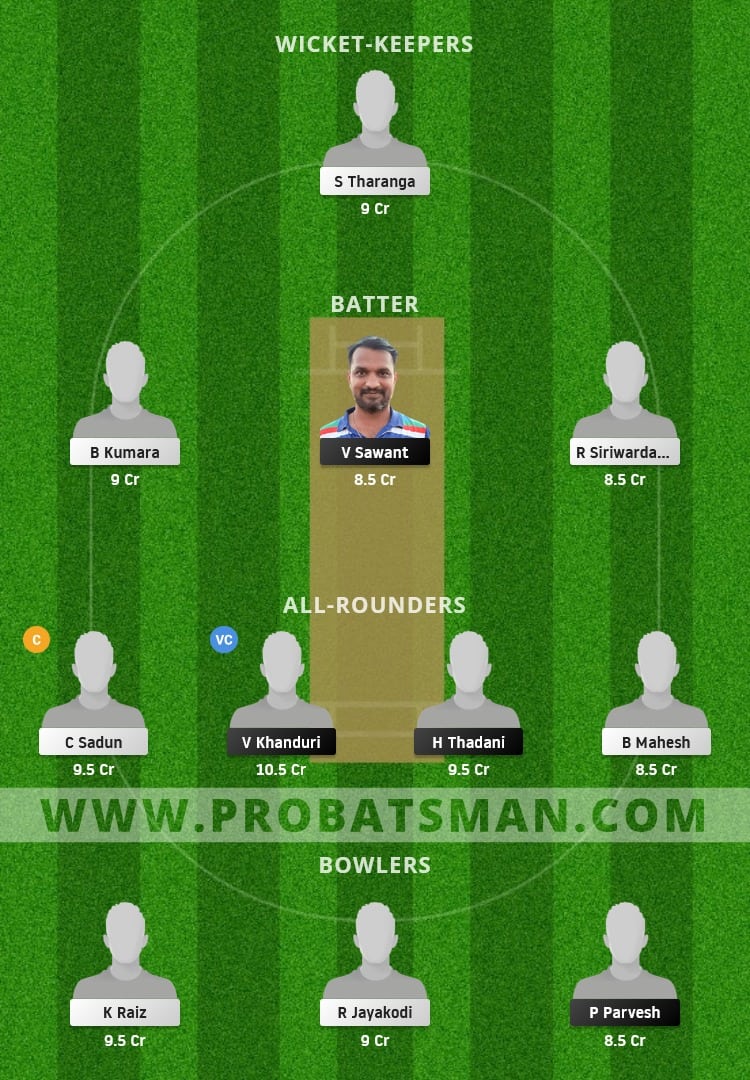 AMD vs SLL Dream11 Fantasy Team Prediction AMD vs SLL Dream11 Fantasy Team Prediction