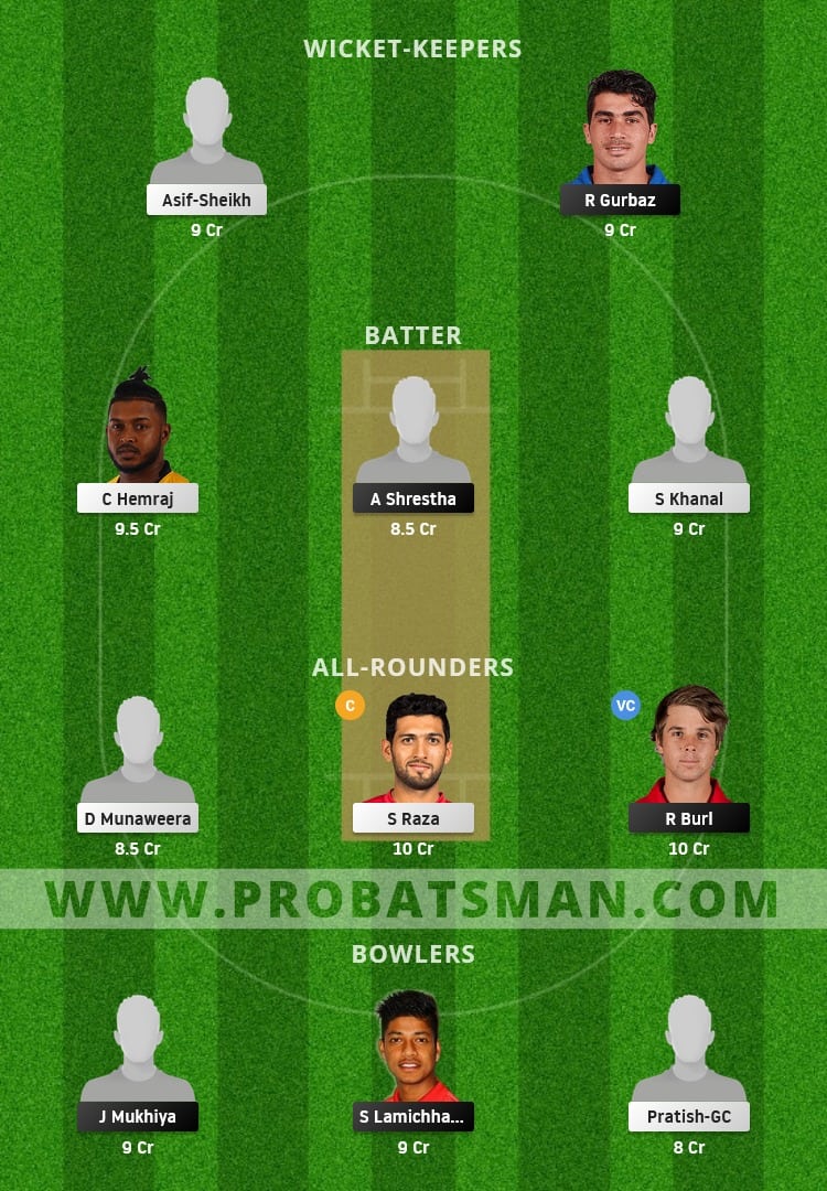KK vs BW Dream11 Fantasy Team Prediction KK vs BW Dream11 Fantasy Team Prediction