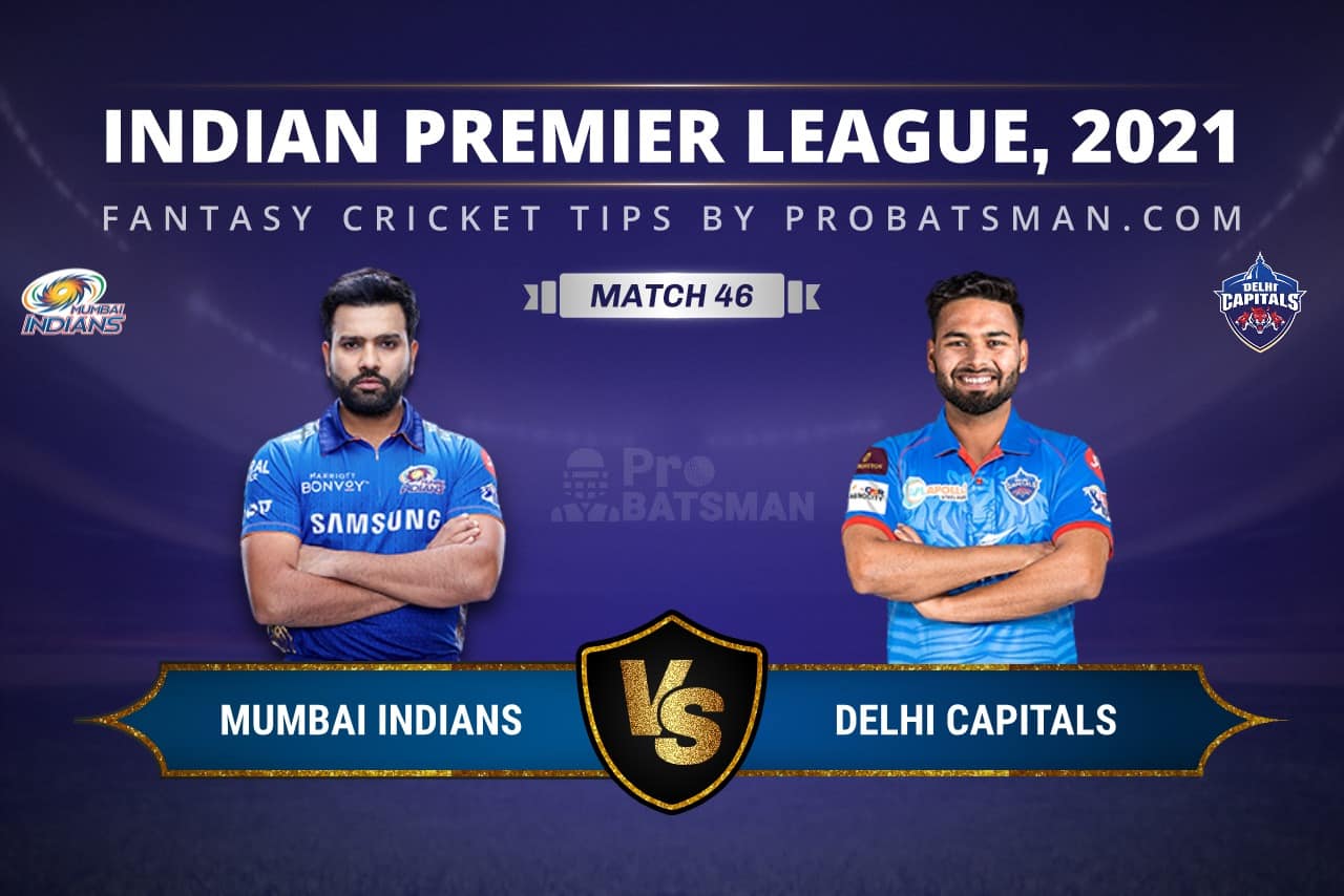 MI vs DC Dream11 Prediction: Fantasy Cricket Tips, Playing XI, Pitch Report, Stats & Injury Updates of Match 46, IPL 2021 MI vs DC Dream11 Prediction