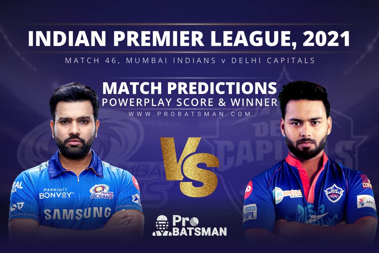 IPL 2021: MI vs DC – Match 46, Match Prediction – Who Will Win Today’s Match? MI vs DC Match Prediction Who Will Win Today’s Match