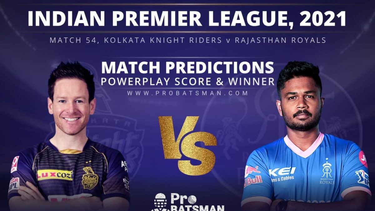 kkr versus rajasthan royals score