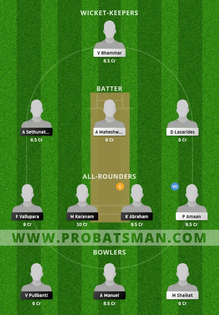 SIB vs ZAS Dream11 Fantasy Team Prediction