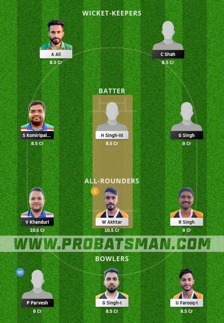 AMD vs BCP Dream11 Fantasy Team Prediction