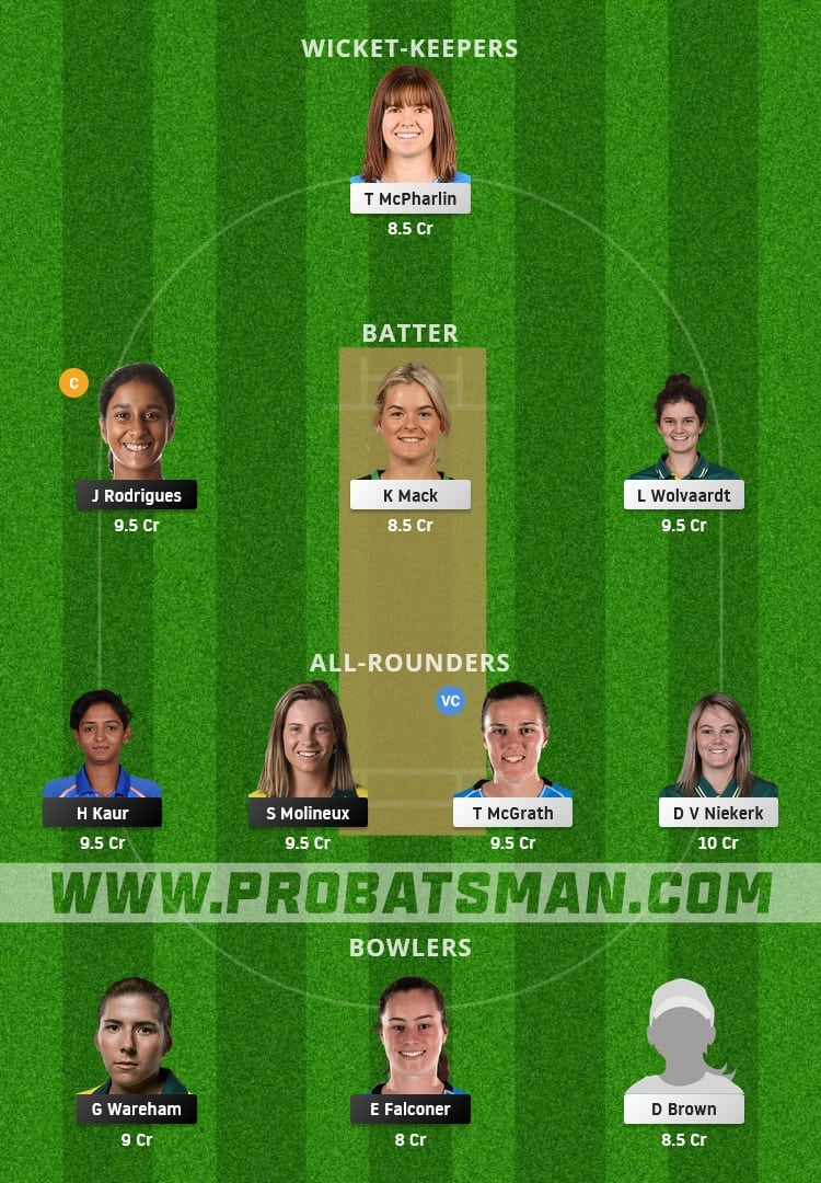 MR-W vs AS-W Dream11 Fantasy Team Prediction