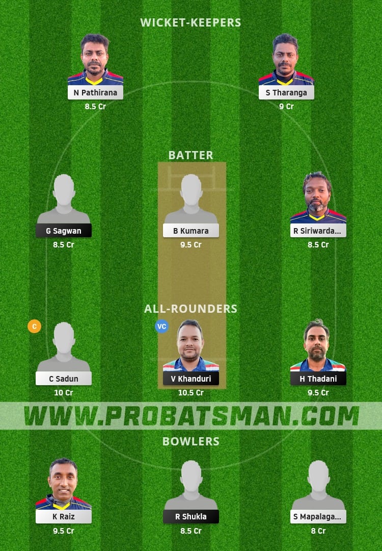 AMD vs SLL Dream11 Fantasy Team Prediction