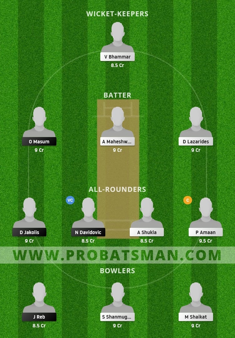 SOS vs ZAS Dream11 Fantasy Team Prediction SOS vs ZAS Dream11 Fantasy Team Prediction