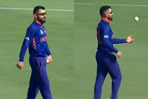 “Aj Bowling Tera Bhai Karega” – Twitterati React As Virat Kohli Bowls Medium Pace Against Australia In Warm-Up Match