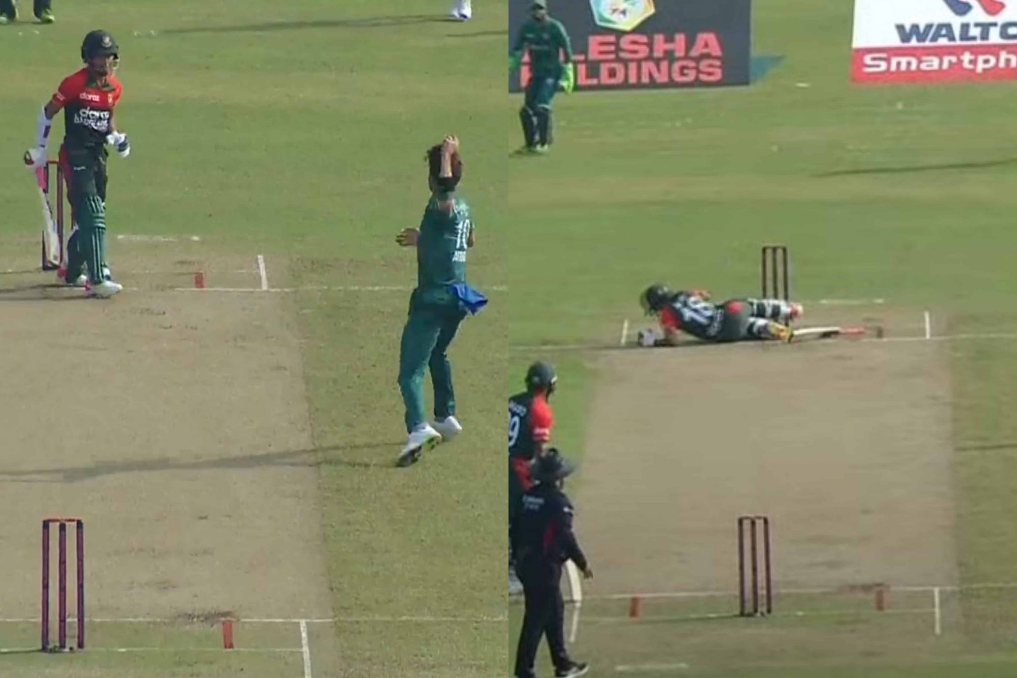 Shaheen Afridi Hits Afif Hossain On His Leg; Twitterati Demand One-Match Ban