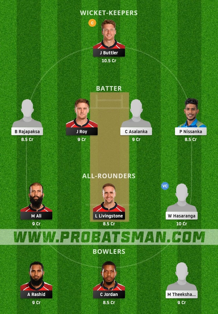 ENG vs SL Dream11 Fantasy Team Prediction