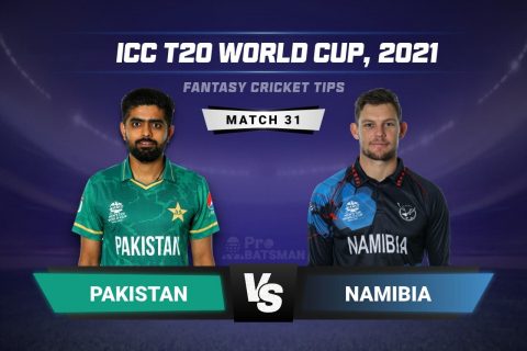 PAK vs NAM Dream11 Prediction With Stats, Pitch Report & Player Record of ICC T20 World Cup, 2021 For Match 31