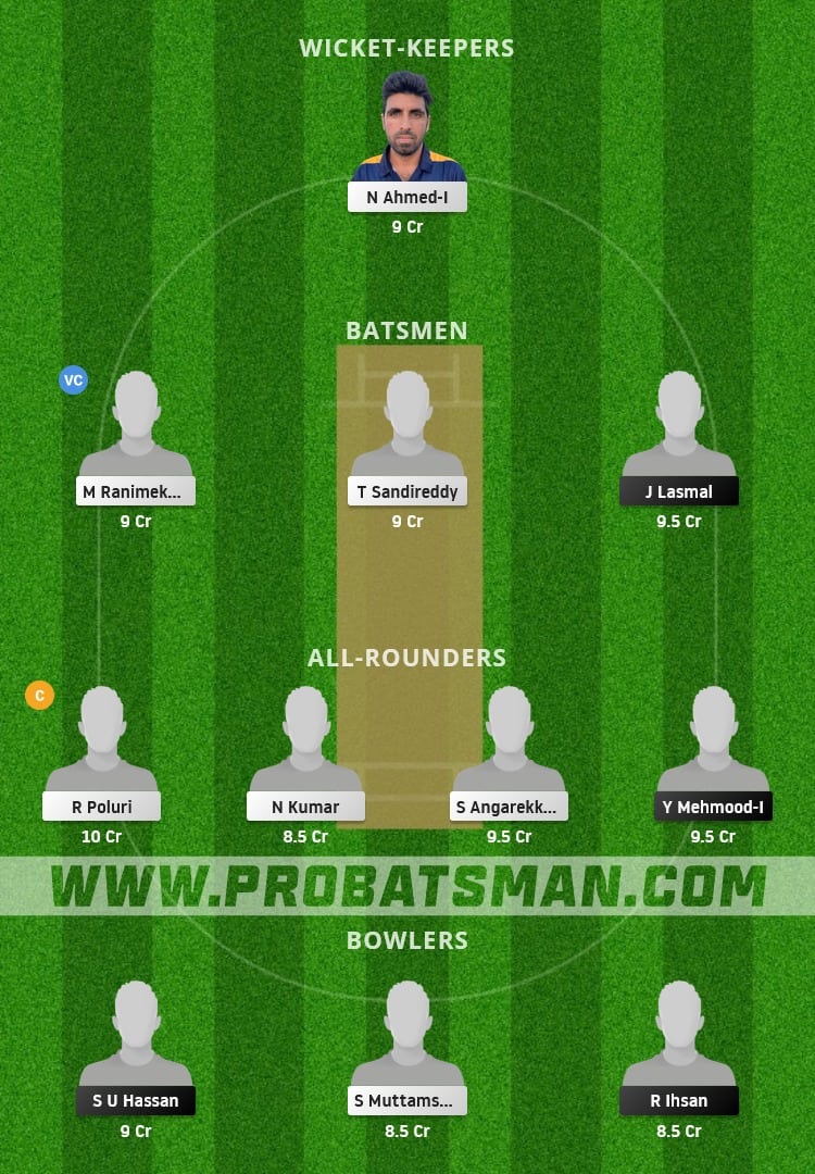 HAL vs CES Dream11 Fantasy Team Prediction