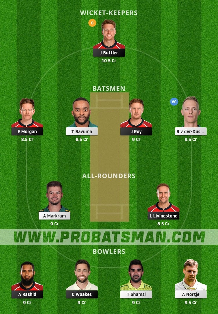 ENG vs SA Dream11 Fantasy Team Prediction ENG vs SA Dream11 Fantasy Team Prediction