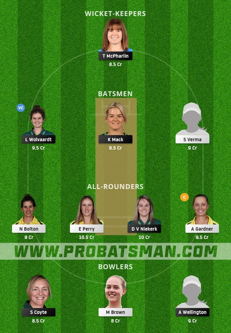 AS-W vs SS-W Dream11 Fantasy Team Prediction AS-W vs SS-W Dream11 Fantasy Team Prediction