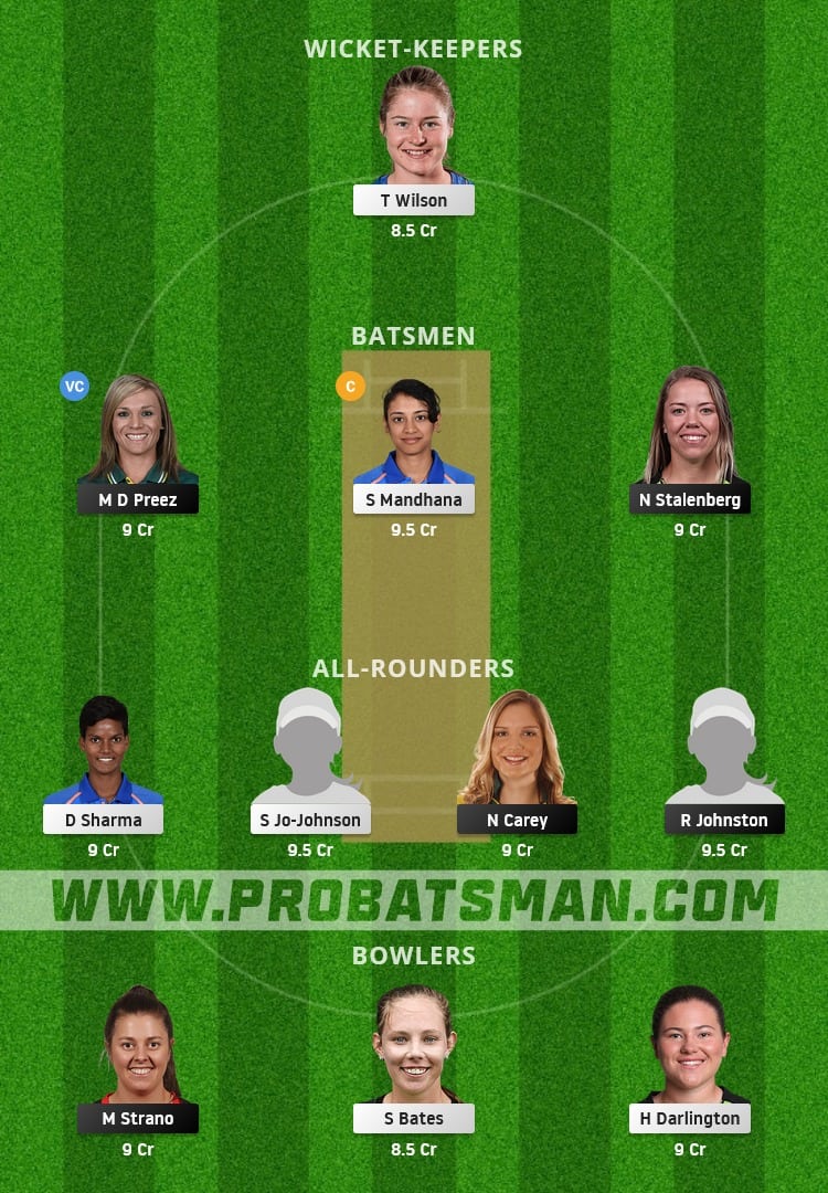 HB-W vs ST-W Dream11 Fantasy Team Prediction