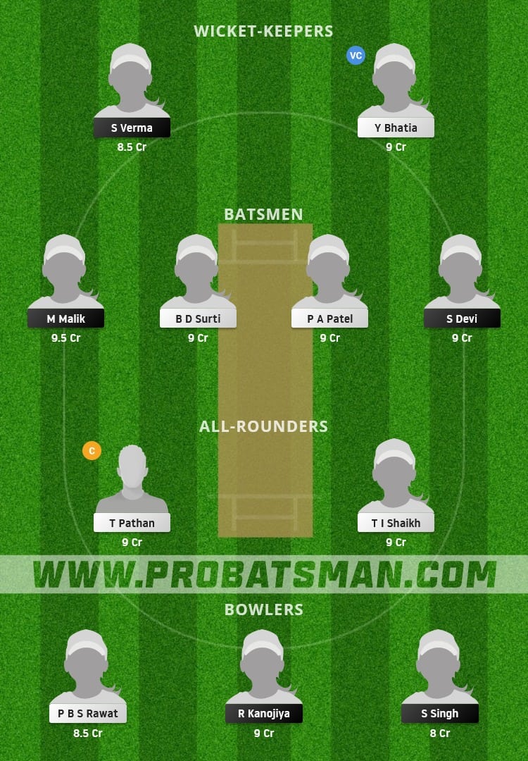 UP-W vs BRD-W Dream11 Fantasy Team Prediction