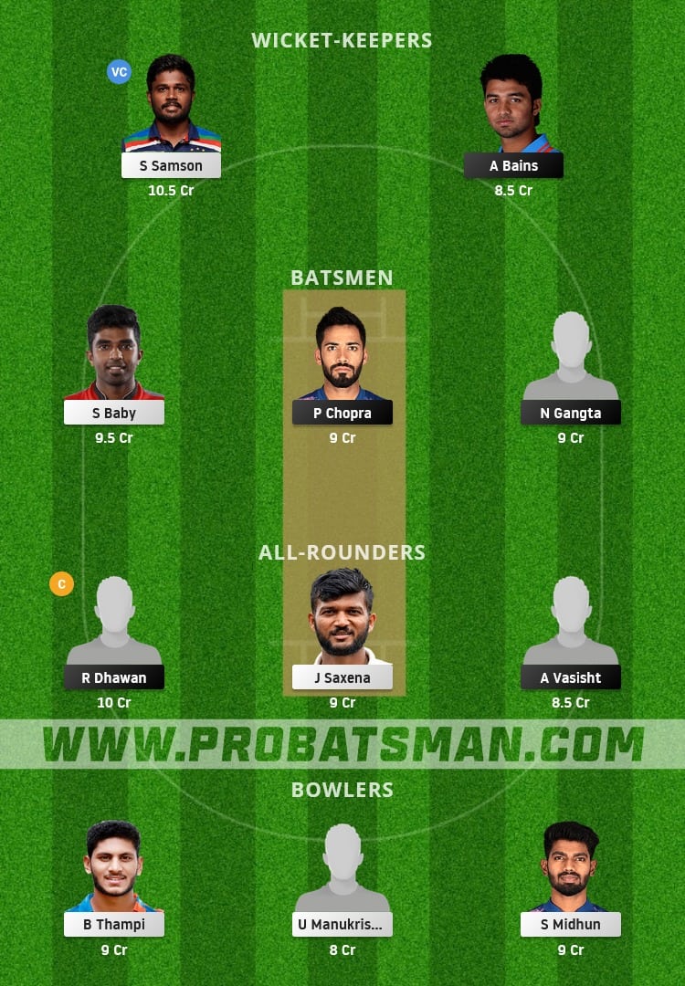 HIM vs KER Dream11 Fantasy Team Prediction
