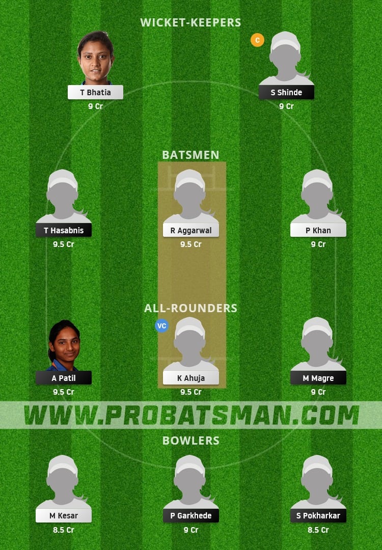 MAH-W vs PUN-W Dream11 Fantasy Team Prediction