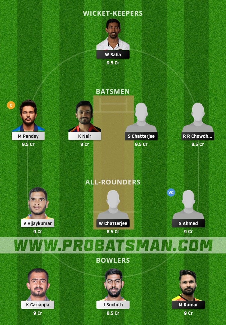 BEN vs KAR Dream11 Fantasy Team Prediction