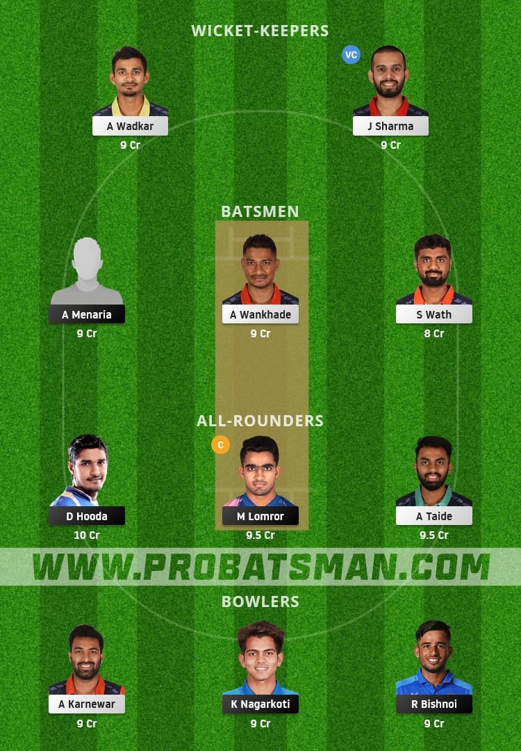 RJS vs VID Dream11 Fantasy Team Prediction