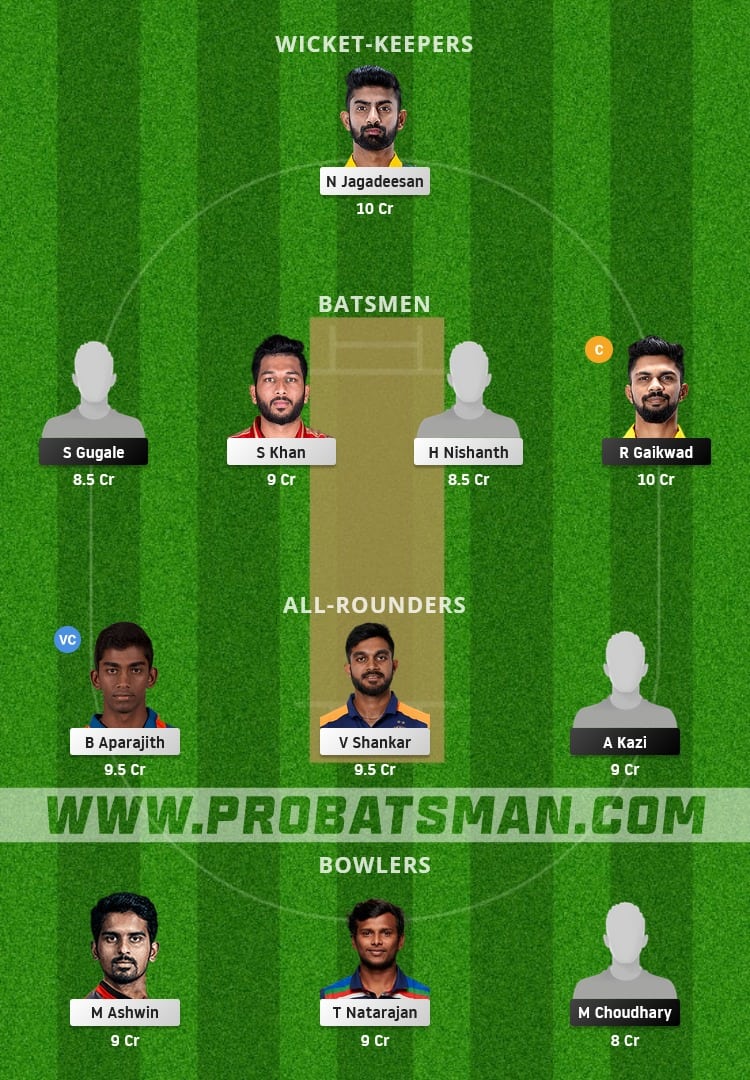 MAH vs TN Dream11 Fantasy Team Prediction