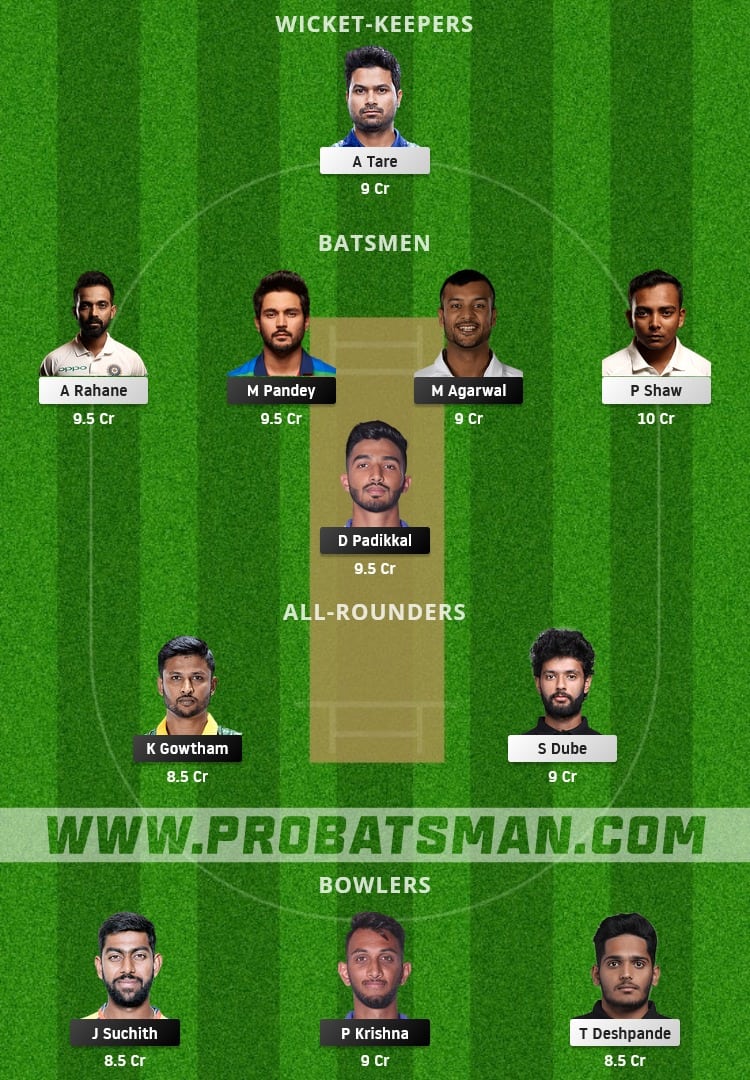 KAR vs MUM Dream11 Fantasy Team Prediction