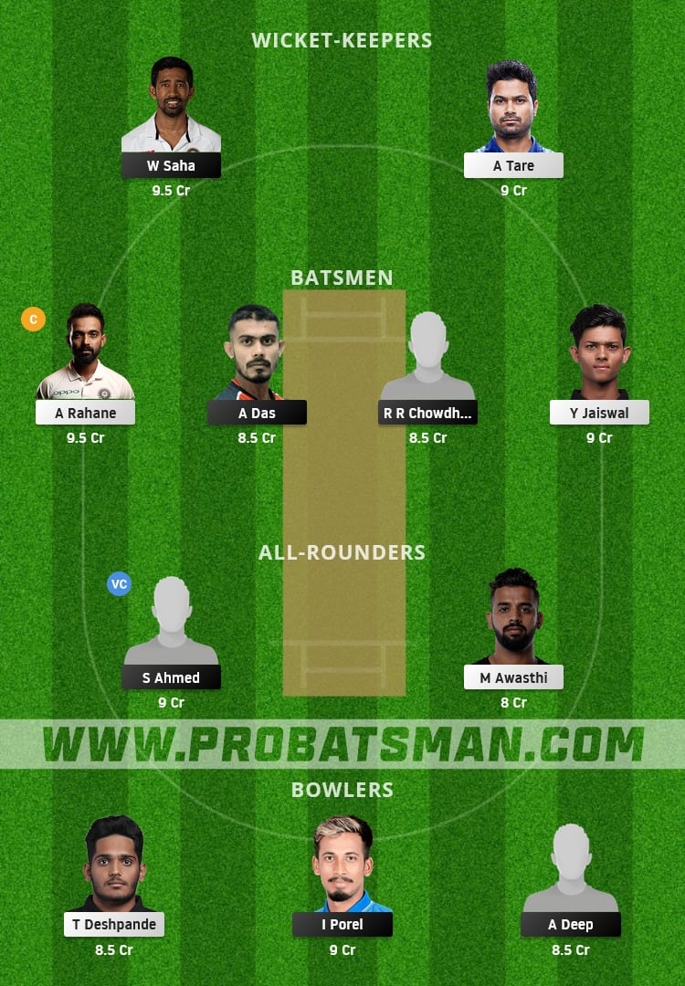 BEN vs MUM Dream11 Fantasy Team Prediction