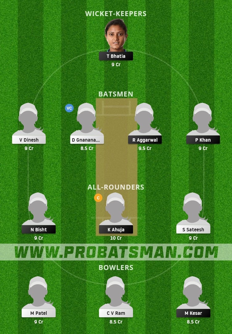 PUN-W vs KAR-W Dream11 Fantasy Team Prediction