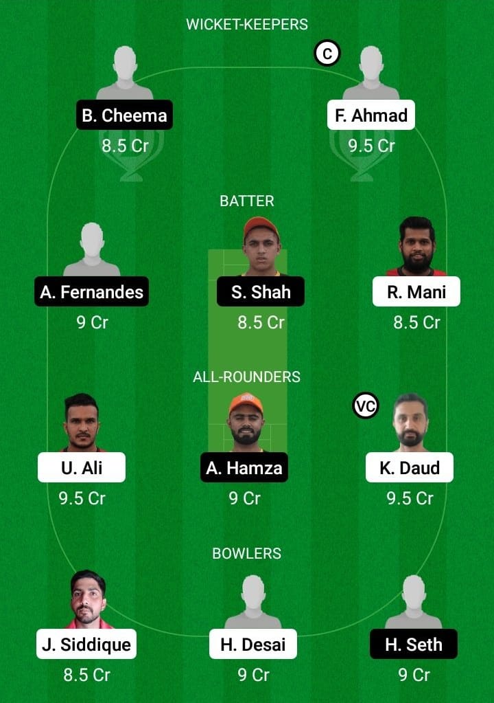 SHA vs DUB Dream11 Fantasy Team Prediction