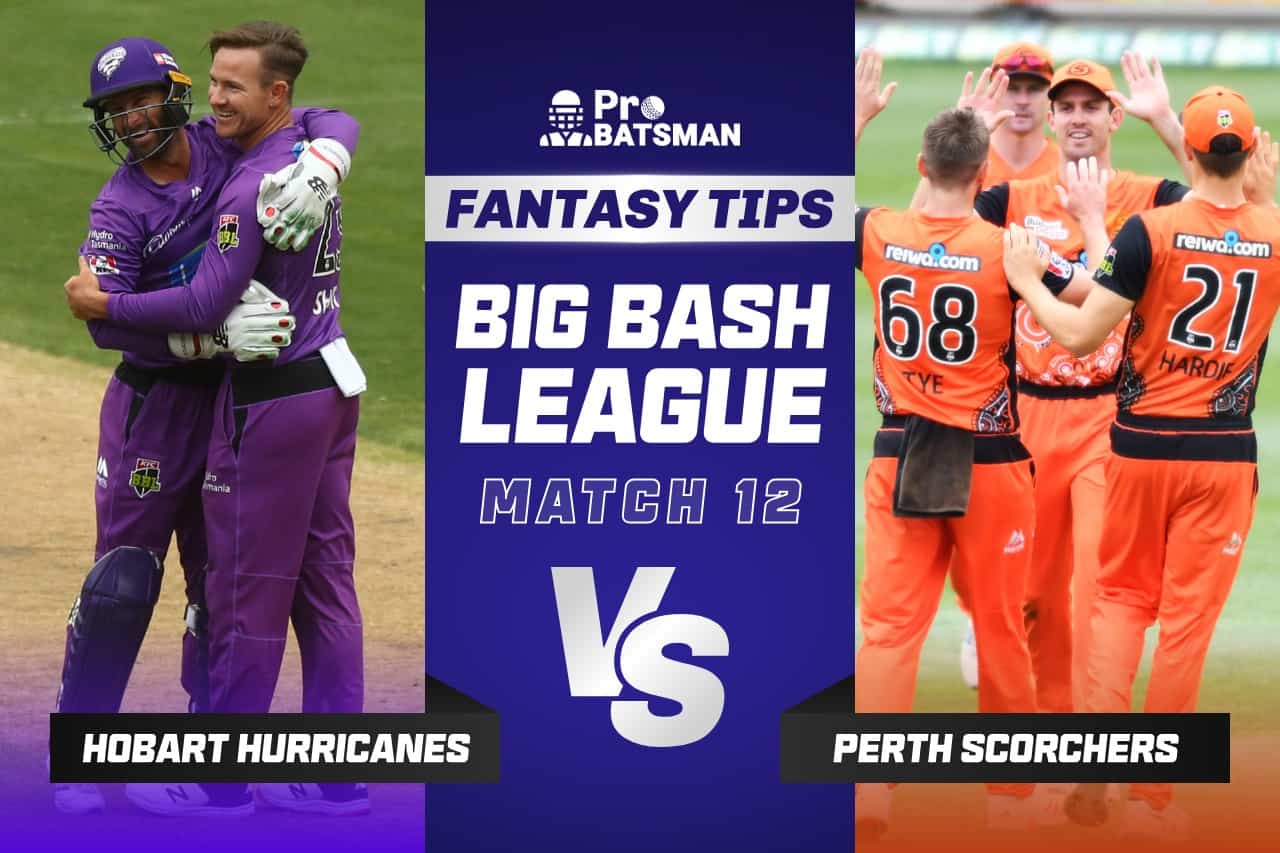BBL 2021-22: HUR vs SCO Dream11 Prediction With Stats, Pitch Report & Player Record of Big Bash League For Match 12