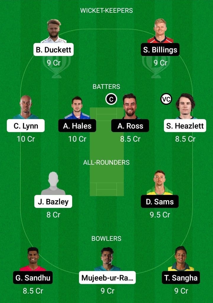 HEA vs THU Dream11 Fantasy Team Prediction