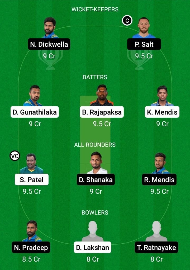 GG vs DG Dream11 Fantasy Team Prediction