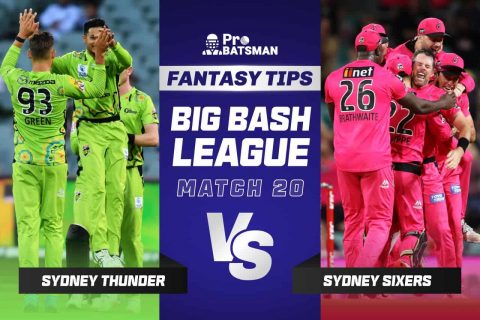 BBL 2021-22: THU vs SIX Dream11 Prediction With Stats, Pitch Report & Player Record of Big Bash League For Match 20
