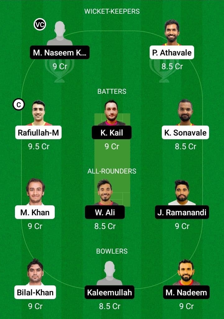 AMR vs RUR Dream11 Fantasy Team Prediction