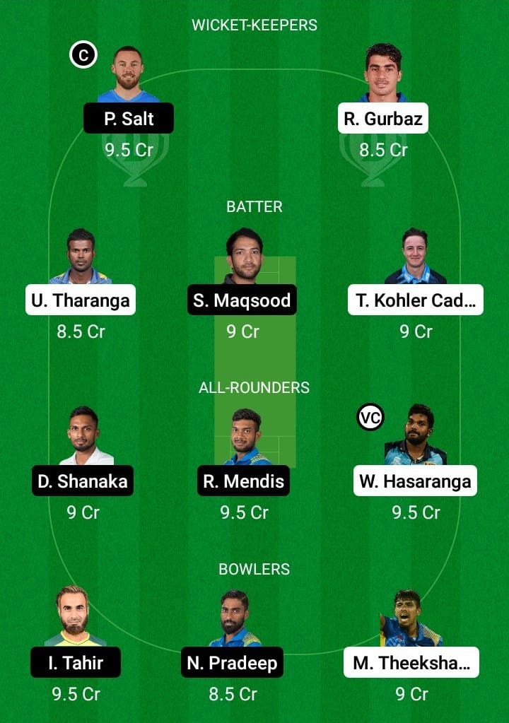 JK vs DG Dream11 Fantasy Team Prediction