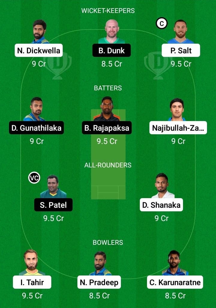 DG vs GG Dream11 Fantasy Team Prediction