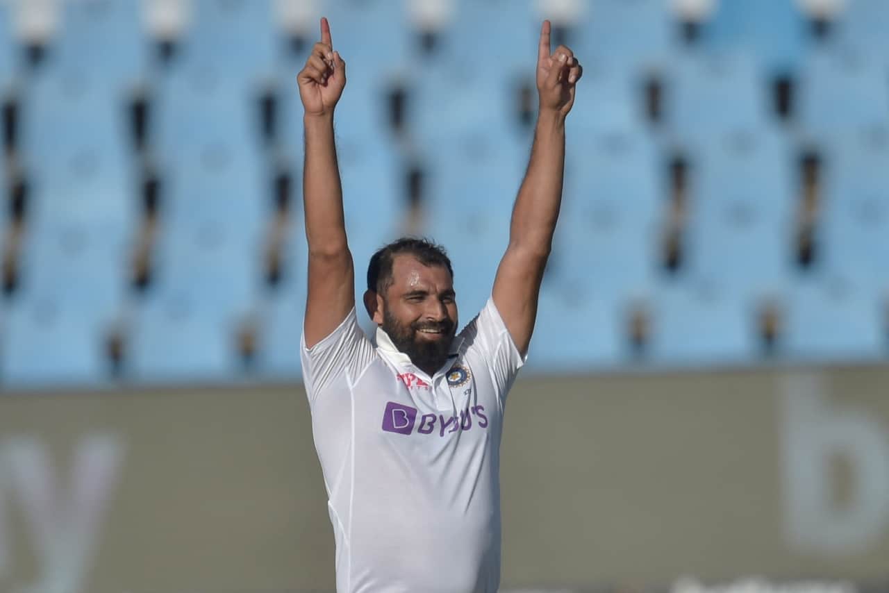 Mohammed Shami Celebrating 200 Test Wicket